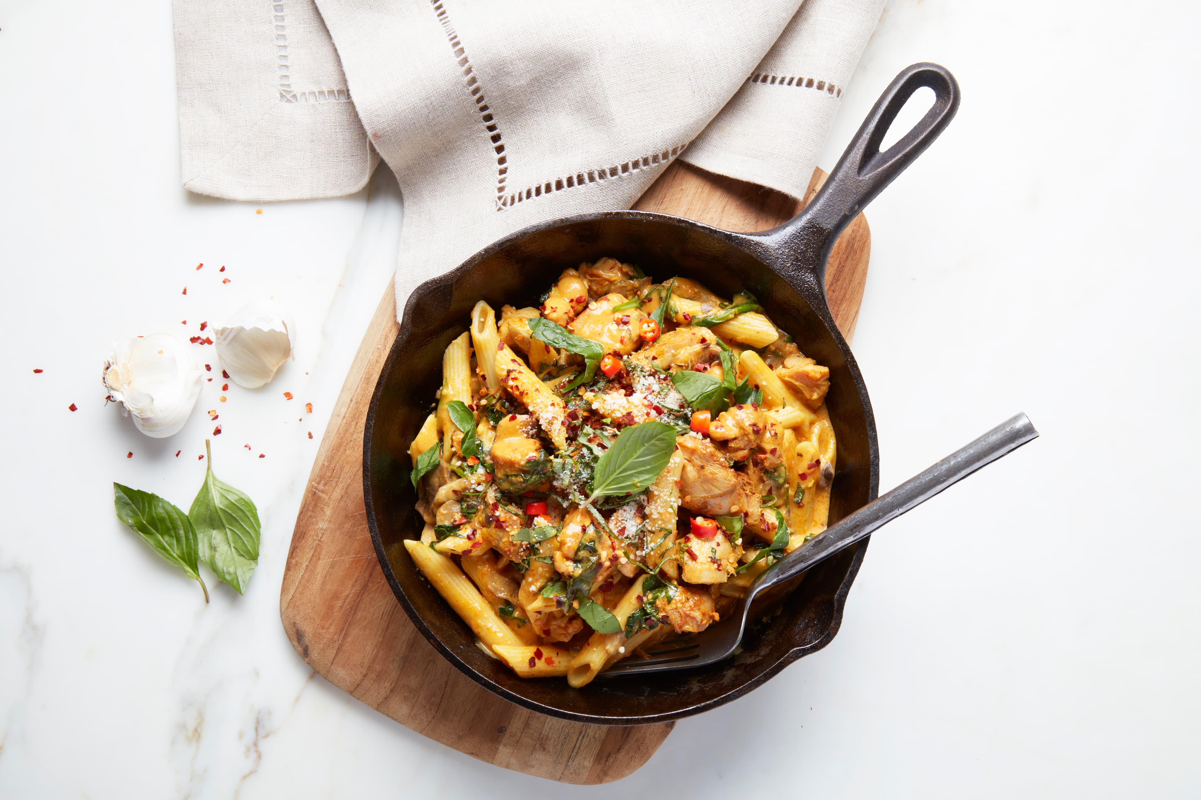 Spicy Tomato Chicken Pasta